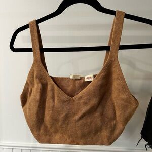 Levi's Brown Knit Crop Top